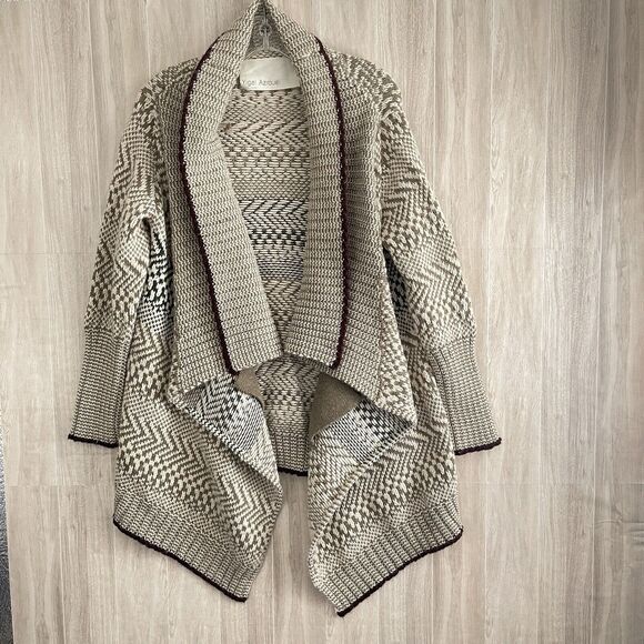 YIGAL AZROUEL Open Cardigan Woman's Sz Small 70% Alpaca Knit Oversized Drape - Picture 7 of 15